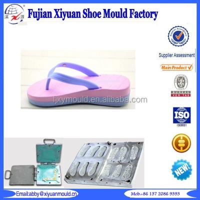 China OEM Two Color EVA Aluminum Plastic Flip Flop Shoe Mold Maker for sale