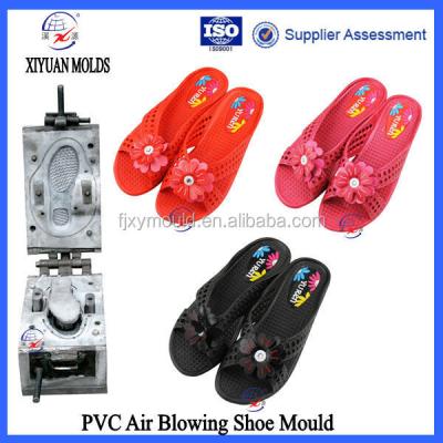 China Depend Condition New Lady Slipper Shoes PVC Air Blow Mold for sale