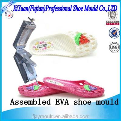 China Aluminum Combo Lady PVC Air Blowing Slipper Mold For Sale, PVC Shoe Mold for sale