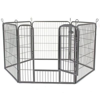 China Sustainable 5 Sizes Galvanized Iron 6 Panels Outdoor Heavy Duty Park Dog Play Pen 170105 for sale