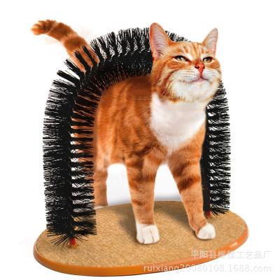 China Cat Self Groomer Brush Arch Massager Amazon Success Groomer Sustainable Product for sale