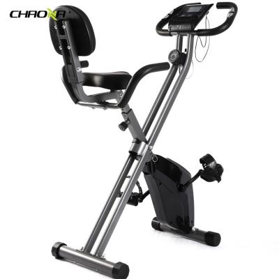 China X-Shape Home Equipment Body Use Magnetic Brake Exercise Bike Indoor Folding Bike with Rope for sale