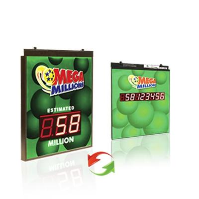 China Lottery Station Advertising Lottery Jackpot Signs With Led Cloud Control Scrolling Text Board for sale