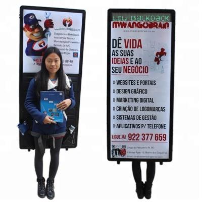 China China Digital Light Box Human Walking Sign LED Walk Around Digital Billboard For Sale 150*63*5cm for sale