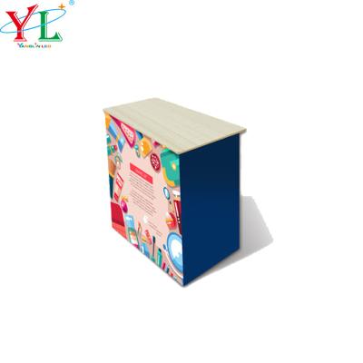 China Outdoor And Indoor Activity Promote Fabric Design Promotion Table Supermarket Pop Up Booth for sale