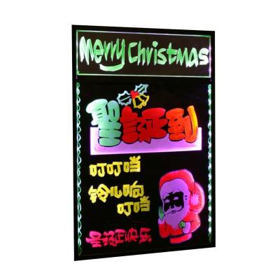 China Acrylic Led Sign Board Message Menu Sign Flashing Erasable Neon Led Sign Board for sale