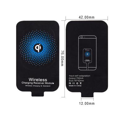 China Qi Wireless Charger Adapter For Mobile Phone Qi Wireless Charger Receiver Adapter Charging Pad For Samsung Huawei for sale