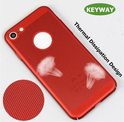 China 2020 New Arrival Slim PC Matte Soft Touch Rubber Painting Heat Dissipation Anti-scratch Design Heat Dissipation Mesh Phone Case For iPhone11 X 7 5 6 plus xr 8 for sale