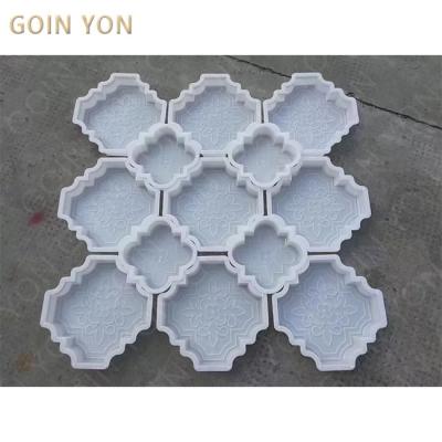 China Paving Bricks Promotion Factory Sale Abrasion Resistance Interlock Precast Plastic Brick Paving Mold for sale