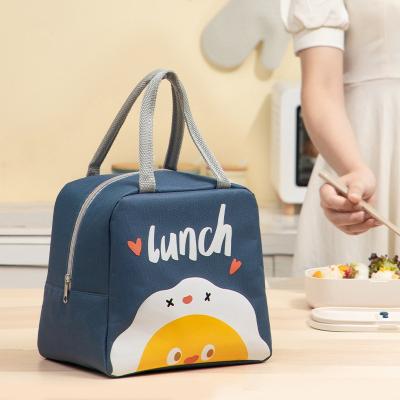 China Widely Used Portable Waterproof Zipper Foil Waterproof Insulated Lunch Cooler Bag Picnic Food Lunch Container Tote Bag for sale