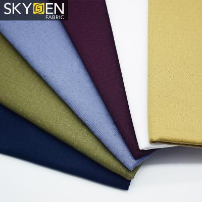 China 100 Cotton Solid Color Anti-Static High Quality Dobby Fabric For Mens Shirt for sale