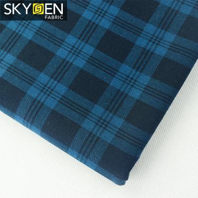 China Textile Wholesale Anti-Static 100% Cotton Plaid Flannel Cloth Fabric For Shirt for sale