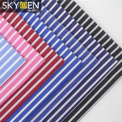 China Skygen Textile Antistatic 100% Cotton 57/58' Width 106g Striped Cloth Cloth Fabrics Striped Cloth 100% Cotton for sale