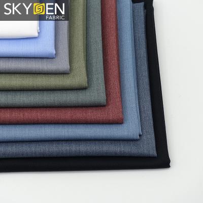 China Skygen Pure Rayon Polyester Spandex Solid Color High Quality Stretch Fabric for sale