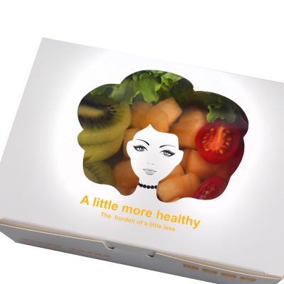 China Recyclable Custom Logo Printed Takeaway Packing Kraft Paper Box With Window for sale