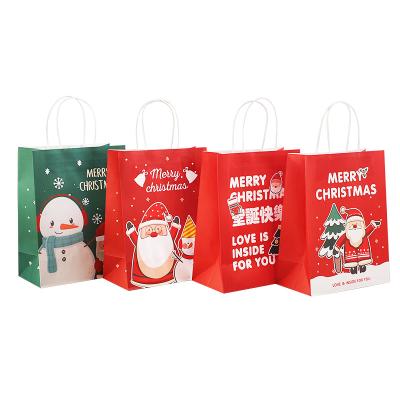 China Christmas Gift Sack Recyclable Paper Bag With Handle Paper Bag Manufacturers for sale