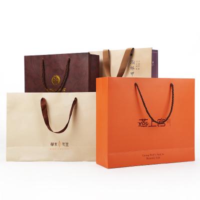 China Recyclable Custom Logo Card Panel Art Paper Bag Luxury White Ivory Cardboard Paper Gift Bag With Handles for sale