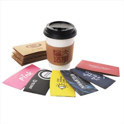 China China Suppliers New High Quality Disposable Cupsleeve Coffee Cup Sleeve Popular Custom Size for sale