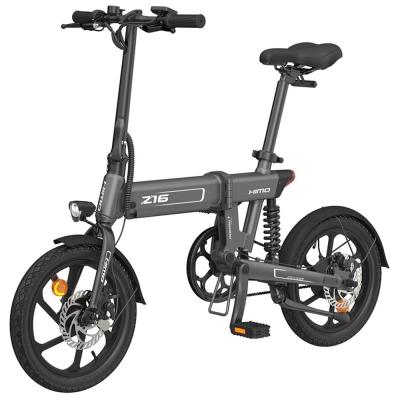 China Aluminum Alloy EU Warehouse HIMO Z16 Ebike Urban Foldable Three-segment Folding Electric Bike Fashion Outdoor Electric Bicycle for sale