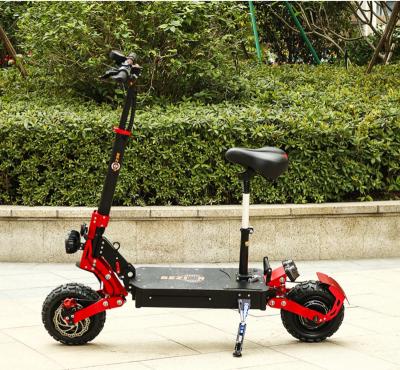 China Free Shipping High Quality Aluminum Alloy Folding Electric Scooter BEZIOR S2 1200W*2 Max 65Km/h Dual 11 Inch Offroad Tire 21Ah Battery for sale