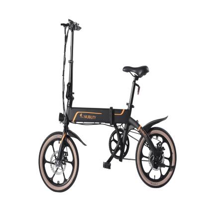 China Aluminum Alloy Russia Niubility Current B16 Folding Mountain Bike 350w Electric 36V 10.5Ah 16