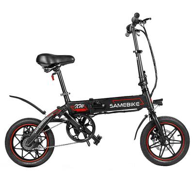 China YINYU14 Multifunctional Free Shipping Electric Bike 36V 8AH 250W City Bicycle Beach 25km/h Max Foldable Electric Bike for Adults and Teenagers for sale