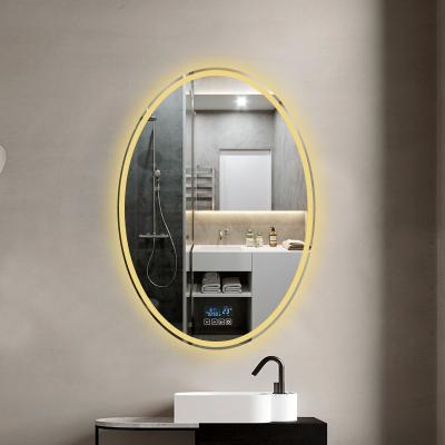 China LED Bathroom Vanity Mirror Silver Copper Free Magnifying Backlit Lighted Waterproof Mirror With Lights for sale