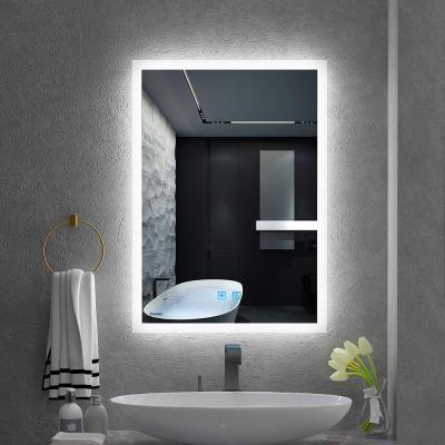 China Bright ETL Listed Frameless Decorative Bathroom LED Makeup Backlit Mirror for sale