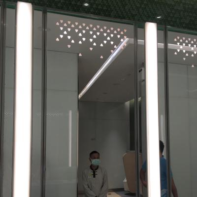 China Stainless Steel Decorative Wall Mounted Custom Frame Backlit Decorative Mirror With Led Light for sale