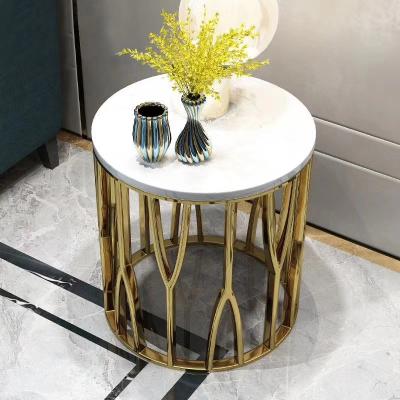 China Glass Convertible Nordic Home Cafe Furniture Reception Living Room Stainless Steel Style Side Table Sets for sale