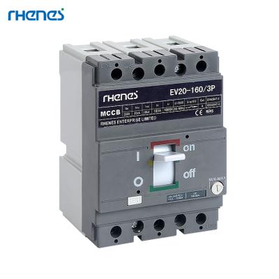 China High quality electrical distribution products 160 amp 200amp 4 pole mccb molded case circuit breaker for sale