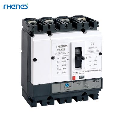 China Distribution N 3 Phase 4 Amp MCCB Adjustable Electric Pole 100 Molded Case Circuit Breaker for sale