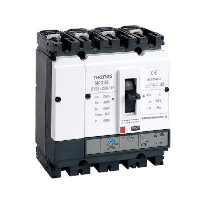 China Distribution Good Price 3 Pole 250 Amp MCCB Electrical Circuit Breaker for sale