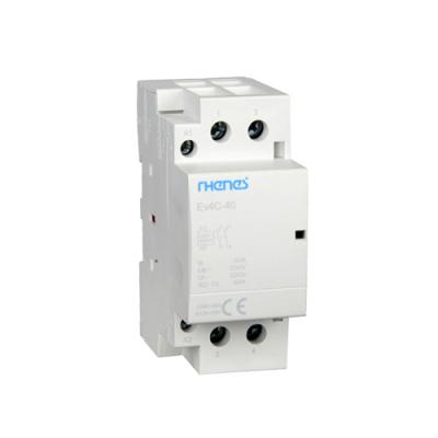 China RHENES Modular Din Modular Rail 16A 25A 32A 40A 63A 1pole 2pole 3pole 4pole AC Contactor Ev4C for sale