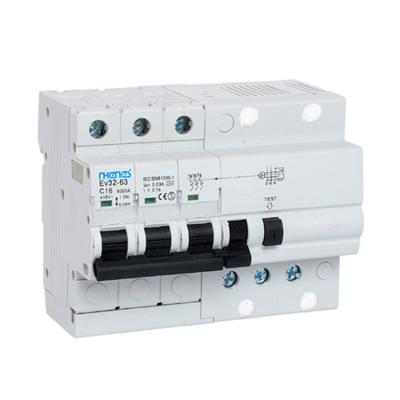 China A CE Approve 3P+N RCBO RCD Residual Current Device Circuit Breaker for sale