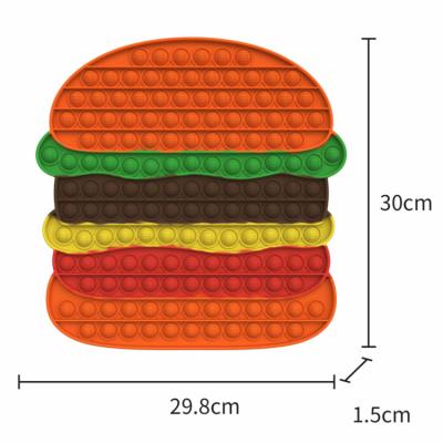 China High Quality Big Size Hamburger Stress Relief Rainbow AB016 Busy Person Sensory Toys Game for sale