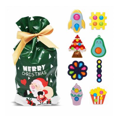 China Toying Popular Trigger To Customize Different Kits 8 Pcs Christmas Stir Advent Calendar Sensory Toy Fidget Set Package Gift for sale