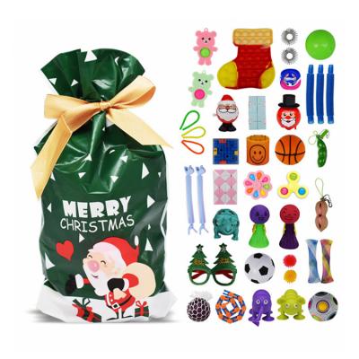 China Trigger Playing Popular To Customize Kits 41 Pcs Different Christmas Wiggle Toy Advent Calendar Fidget Toy Sensory Toy Set for sale