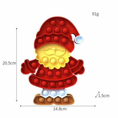 China New Hot Sale Relaxing Christmas Pushing Bubble Stirring Person Toy For Kids Game for sale