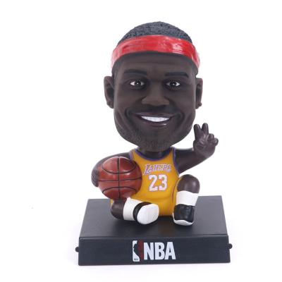 China Playing new Q version basketball star LeBron James Kobe Bryant Shake His Head Dolls high quality action numbers play for sale