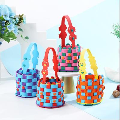 China Improve Intelligence Hot Selling Amazon 3D EVA Material Handwork Assemble Basket Puzzle Toy For Education for sale