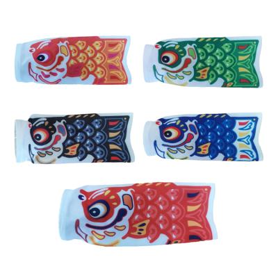 China 2021 hot cute colorful resort hotel and japan style carp fish flag windsock flag for decoration for sale