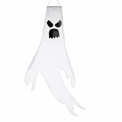 China Outdoor Decoration Hot Sale Windsock For Front Yard Garden Decoration Ghost Windsock For Halloween for sale