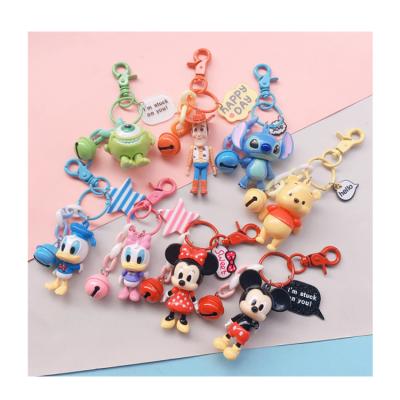 China Playing Disney Series Donald Duck Mickey Minnie Figures Factory Price Cartoon Mini Action Figure Key Chain for sale