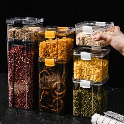 China Eco Friendly Household 950ml Bpa PET Sustainable Storage Items Candy Free Cans Bins Plastic Food Containers for sale