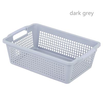 China Househould Multi Purpose Fashion Storage Basket Different Colored Plastic Stocked Set, Toy Plastic Storage Basket for sale