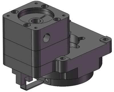 China Electronic Components 5 Axis Table Motorized Rotary Hollow Structure Stage Platform QHR-060-01 for sale