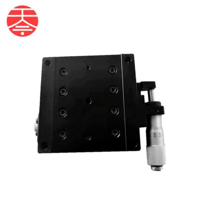 China Wholesale Aluminum Alloy (Mute Anode Black) Motorized Positioning Linear Stage Motor High Precision Manual X Stage for sale