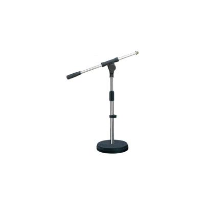 China Metal Waist Adjustable Heavy Duty Angle Microphone Stable Round Low Stand for sale