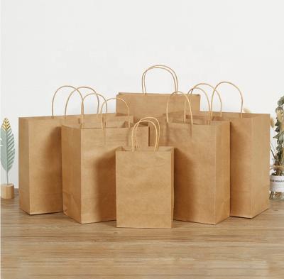 China Recycled Materials Custom Kraft Paper Bag for sale